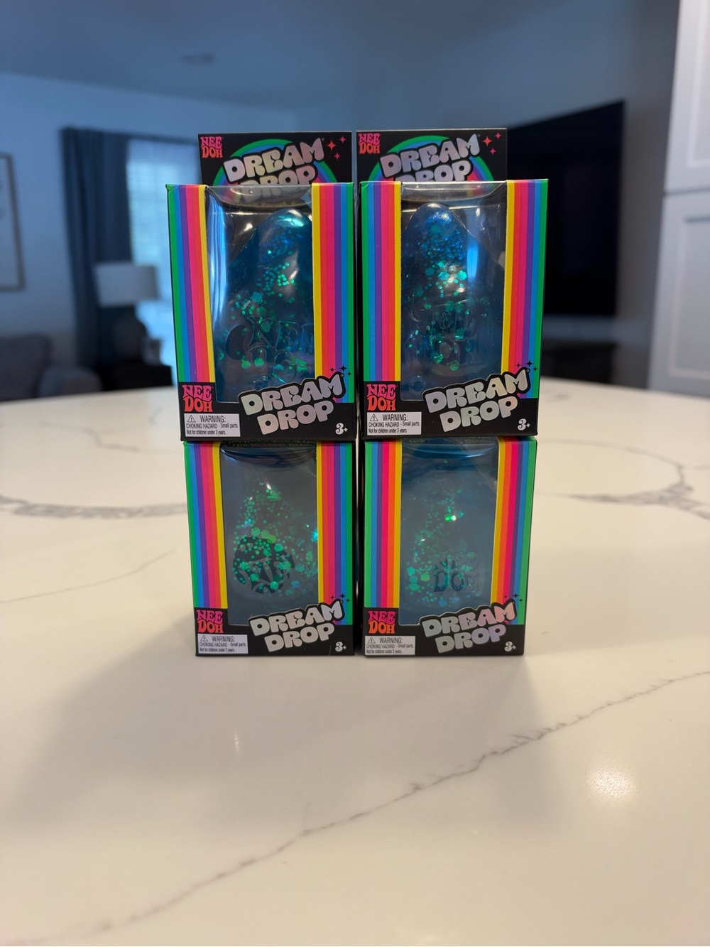 Glitter Sensory Ball – Blue